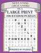 News Stand Circle a Word Vol.4: Large Print 100 Random Puzzles - Paperback