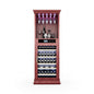 Nuvia 56-Bottle 7.5 Cu.Ft Single-Zone Multi-Tiered Wooden Wine Cooler Cabinet With Humidity And Temperature Controls (SAK73195)