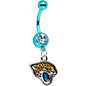 Officially Licensed NFL Jacksonville Jaguars Dangle Belly Ring