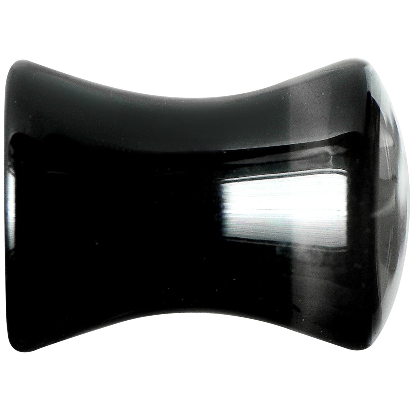2G Black Acrylic White Nautical Anchor Saddle Plug Set