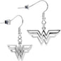 Officially Licensed Stainless Steel Wonder Woman Dangle Earrings