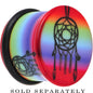 9/16 Rainbow Acrylic Groovy Dreamcatcher Single Flare Plug