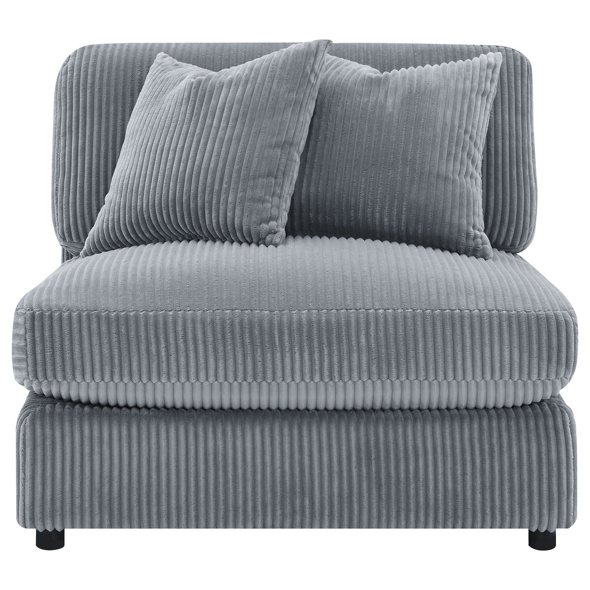 Blaine Upholstered Armless Chair Fog