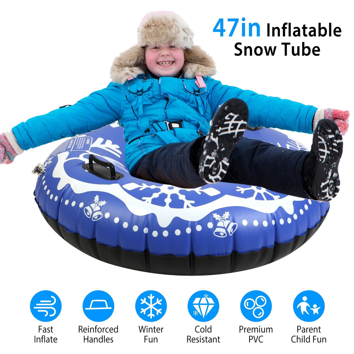 GBruno 47in Inflatable Snow Tube