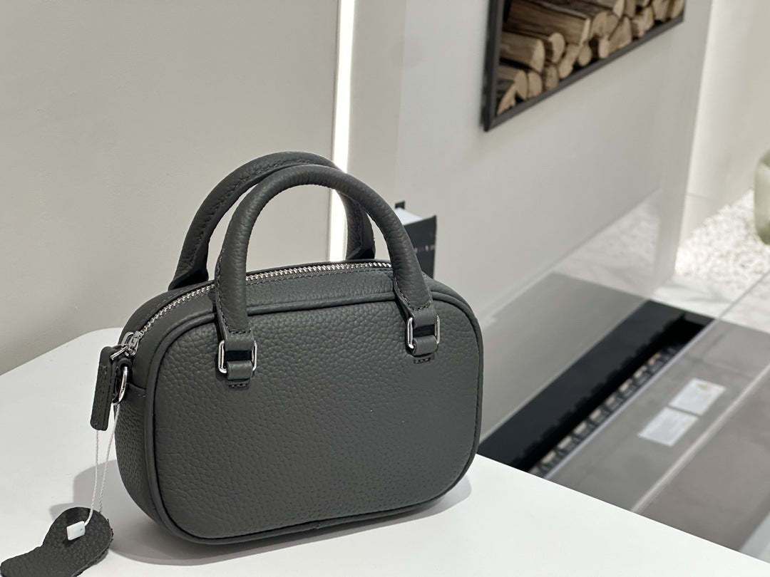 Light Luxury Women's Handbag, Stylish And Elegant Tote, Simple And Versatile, Top-layer Cowhide, Single Shoulder And Crossbody Bag, Mini Handbag