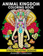 Animal Kingdom Coloring Book: Adorable Animals Adults Coloring Book Stress Relieving Designs Patterns - Paperback