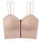 Fashion Zipper With Beautiful Back Suspender Vest