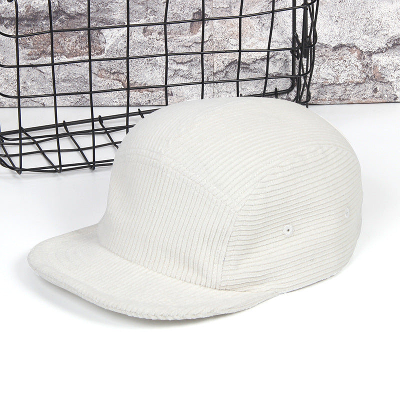 Pure Cotton Corduroy Five-panel Cap Short Brim 5-panel Baseball Cap