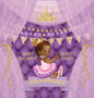It's a Princess: Baby Shower Guest Book with African American Royal Black Girl Purple Theme, Wishes and Advice for Baby, Personalized with Guest Sign - Hardcover