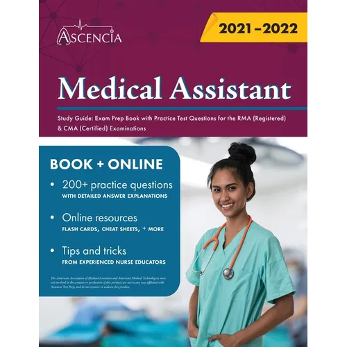 Medical Assistant Study Guide: Exam Prep Book with Practice Test Questions for the RMA (Registered) & CMA (Certified) Examinations - Paperback