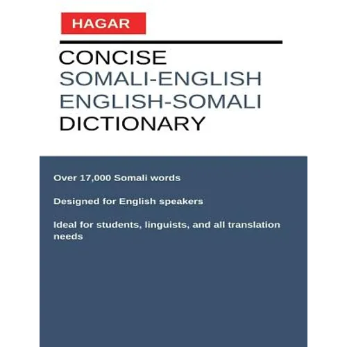 Concise Somali-English/English-Somali Dictionary - Paperback