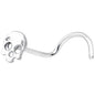 316L Stainless Steel Skull Nose Ring