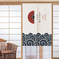 Household Bedroom Room Half Curtain Cotton Linen Fabric Door Curtain
