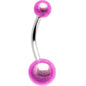 Light Pink MIRACLE BALL Belly Button Ring