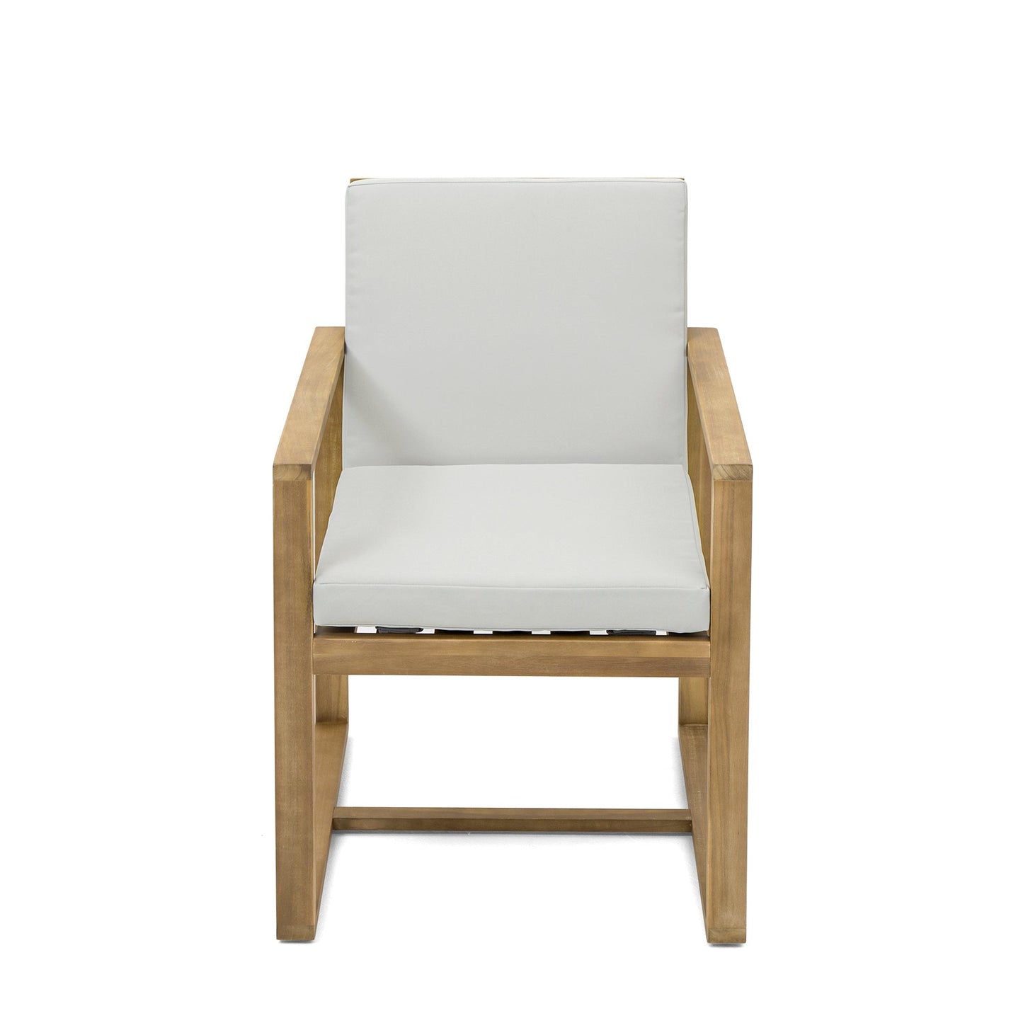 Outdoor Dining Chair Acacia Wood Set of 2