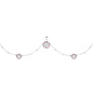 38 Pink Accent Tree of Life Charm Dangle Belly Chain