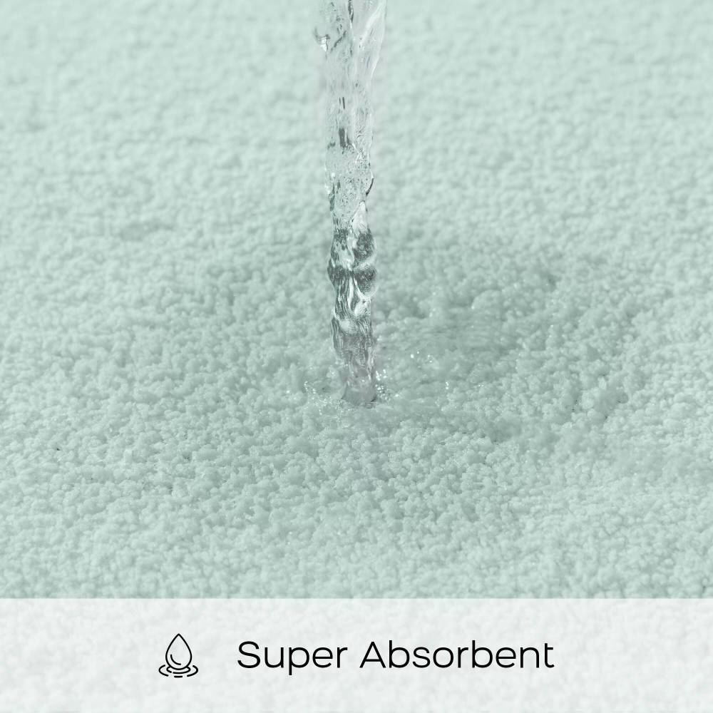 Luxury High Pile Bath Rug 24x40" – Quick Dry, Non-Skid Backing, Machine Washable