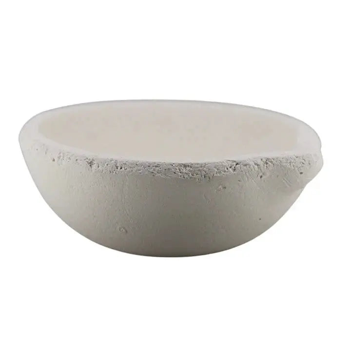 2400 Gram Ceramic Alumina Crucible Dish Cup Melting Casting Refining Gold Silver