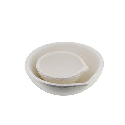 2500 Gram Ceramic Alumina Crucible Dish Cup Melting Casting Refining Gold Silver