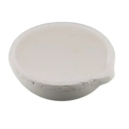2500 Gram Ceramic Alumina Crucible Dish Cup Melting Casting Refining Gold Silver