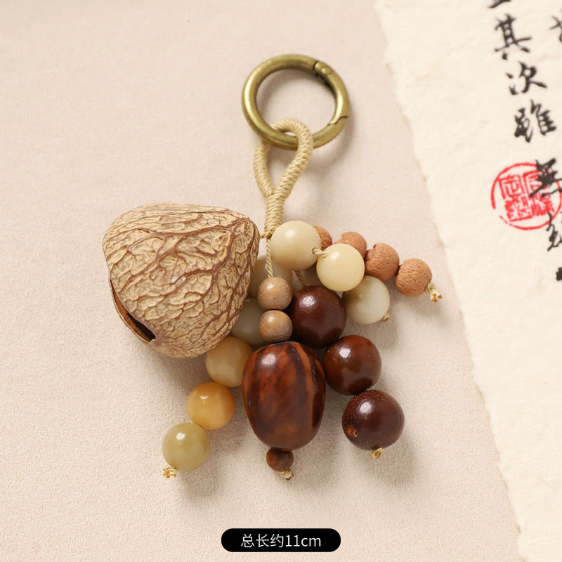 New Chinese-style Wish-Fulfillment Seed-Bead Bag Charm Keychain