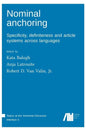 Nominal anchoring - Hardcover