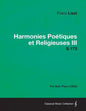 Harmonies Poetiques Et Religieuses III S.173 - For Solo Piano (1853) - Paperback