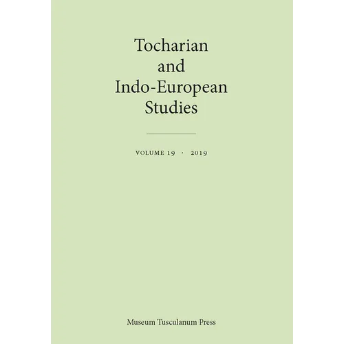 Tocharian and Indo-European Studies 19 - Paperback