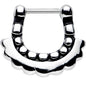 16G 5/16 Stainless Steel Aztec Moon Septum Clicker