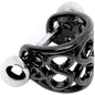 16G 3/8 Black Band Steel Bar Infinity Cartilage Cuff