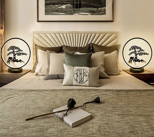 Chinese Style Ceramic LED Table Lamp