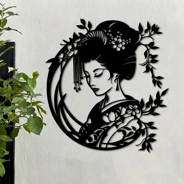CIFbuy Vintage Japanese Zen Garden Iron Wall Art