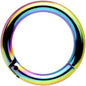 14G 5/16 Rainbow Anodized Hinged Segment Ring