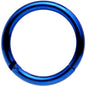 14G 3/8 Blue Anodized Hinged Segment Ring