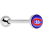 Officially Licensed NHL Montreal Canadiens Logo Tongue Ring