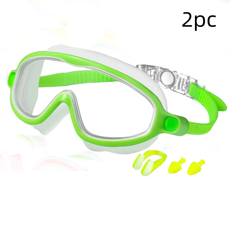 Children's Swimming Goggles HD Waterproof Anti-fog Large Frame Swimming Goggles