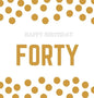 Happy 40th Birthday Guest Book (Hardcover): Happy 40th Birthday Guest book, party and birthday celebrations decor, memory book, 40th birthday, happy b - Hardcover