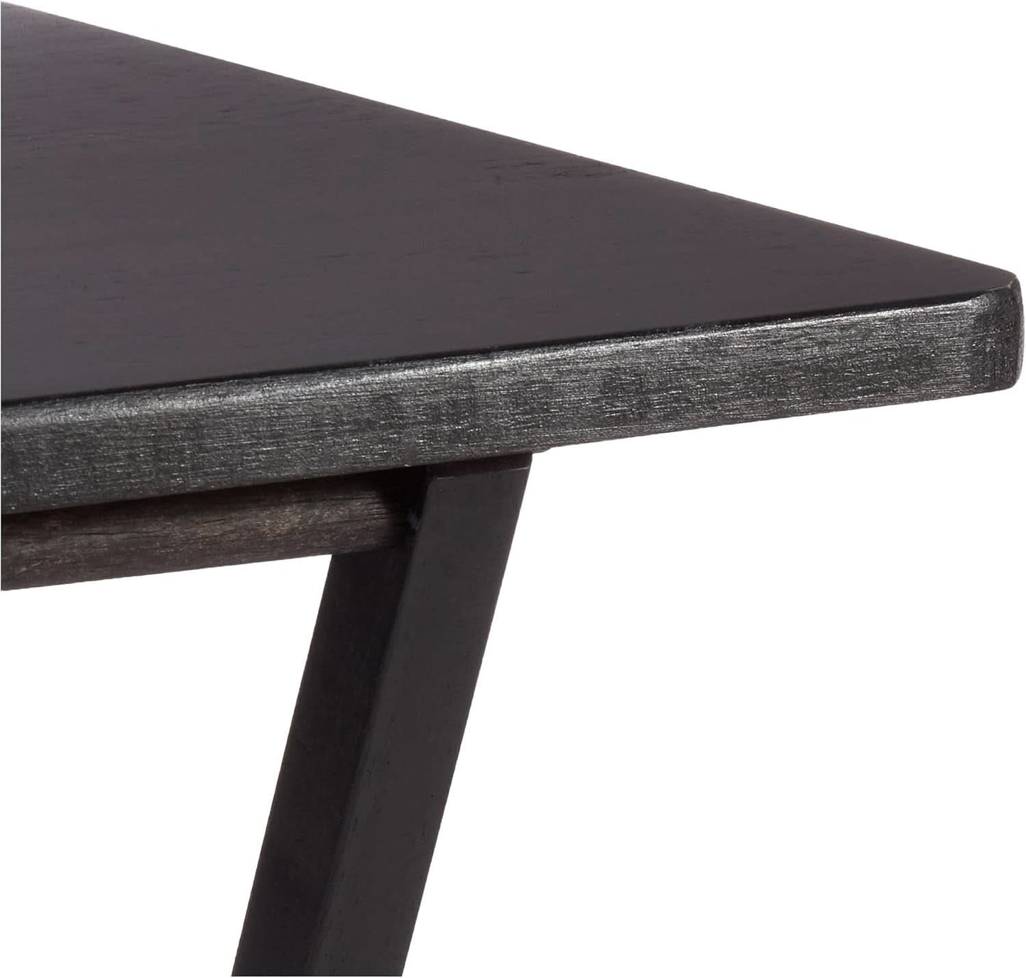 Foldable TV Dinner Tray Tables 4 Pack Black 15x19x26