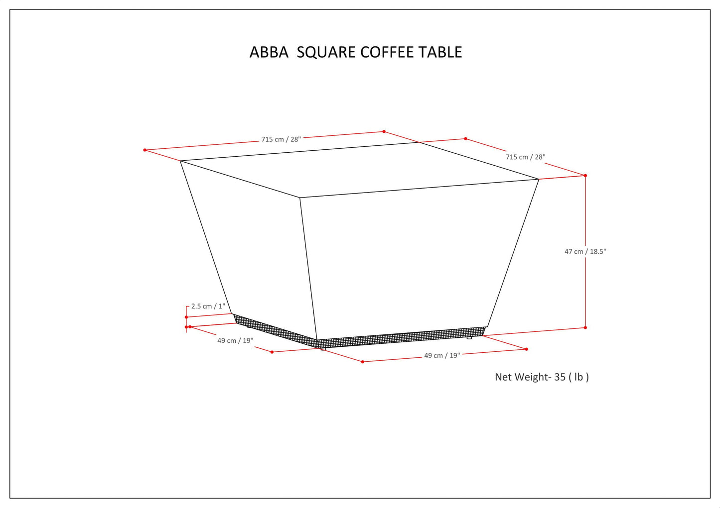 Abba - Handcrafted Coffee Table