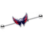 Licensed NHL Steel Washington Capitals Industrial Barbell 38mm