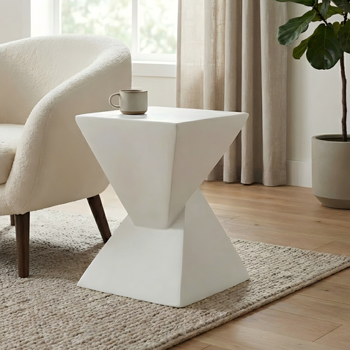 MGO X Design Side Table White