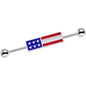 14G USA All Day American Flag Industrial Barbell 38mm