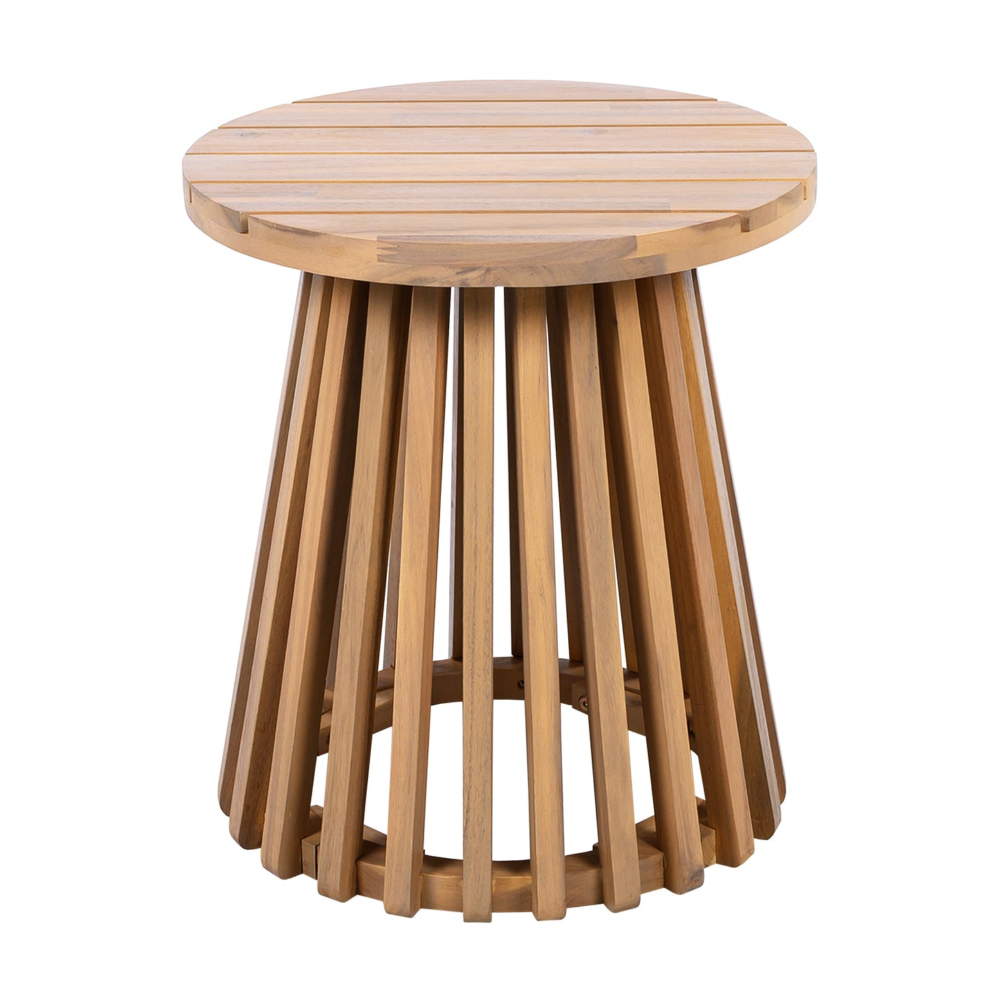 Outdoor Conversation Set Acacia Wood 3 Piece Club Chairs