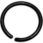 18G 5/16 Black Anodized Annealed Steel Seamless Circular Ring