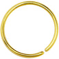 20G 3/8 Gold IP Annealed Steel Seamless Circular Ring