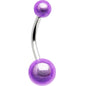 Purple MIRACLE BALL Belly Button Ring