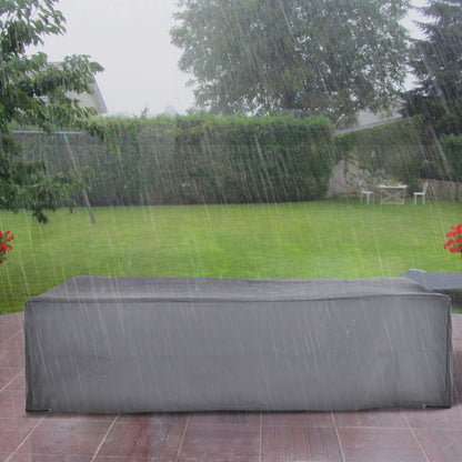 Outdoor Sectional Cover Oxford Fabric Gray Waterproof 97 x 65 x 26 In
