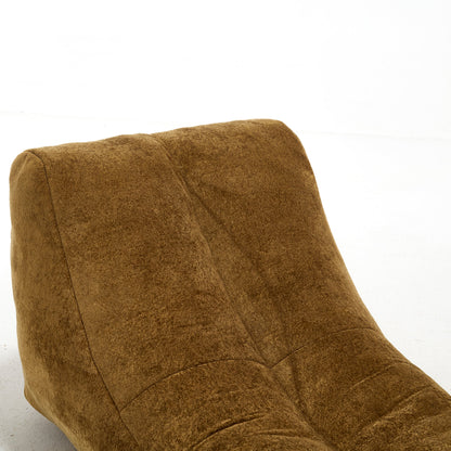 Bean Bag Sofa Chair Polyester Brown Foam Adult 59x30x23.6 In