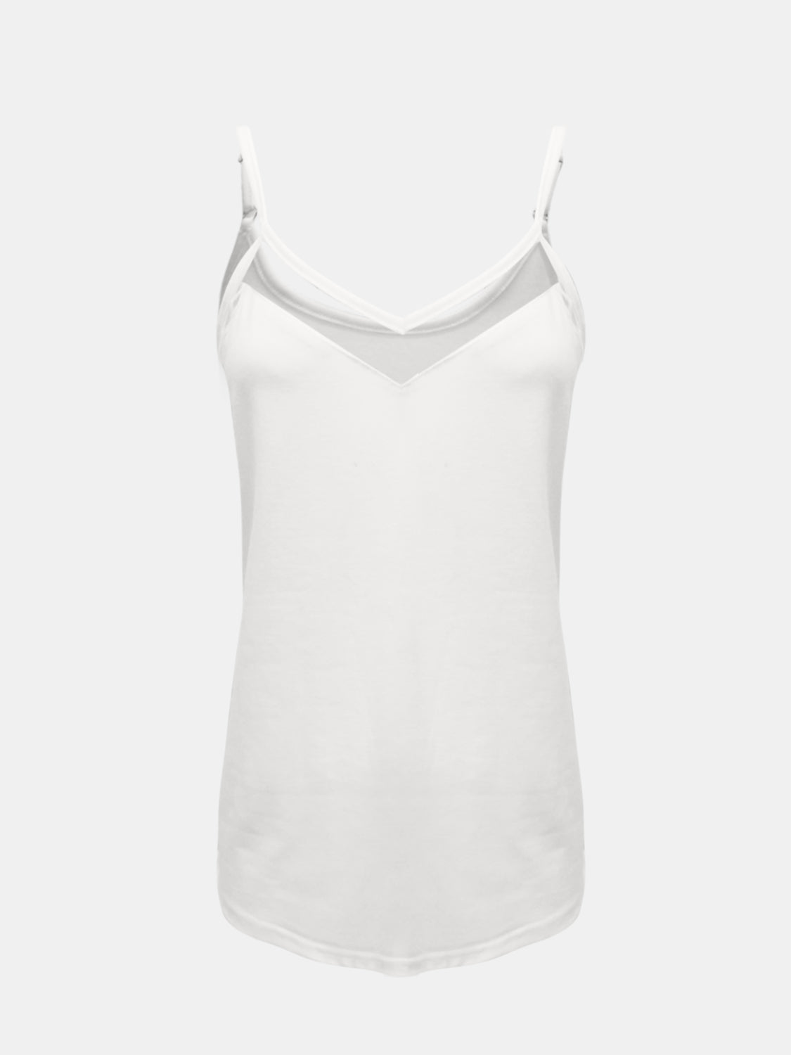 Semi-Sheer V-Neck Cami Top