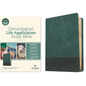 NLT Chronological Life Application Study Bible, Second Edition (Leatherlike, Palm Forest Teal) - Imitation Leather